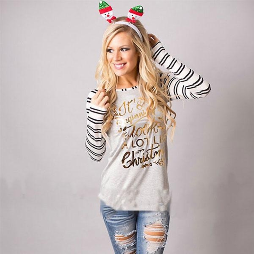Christmas Long Sleeve Top. Size XL